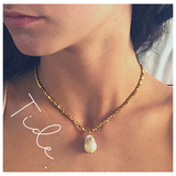 24k Pyrite necklace
